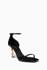 SAINT LAURENT  Opyum 85 Sandals in Patent Leather