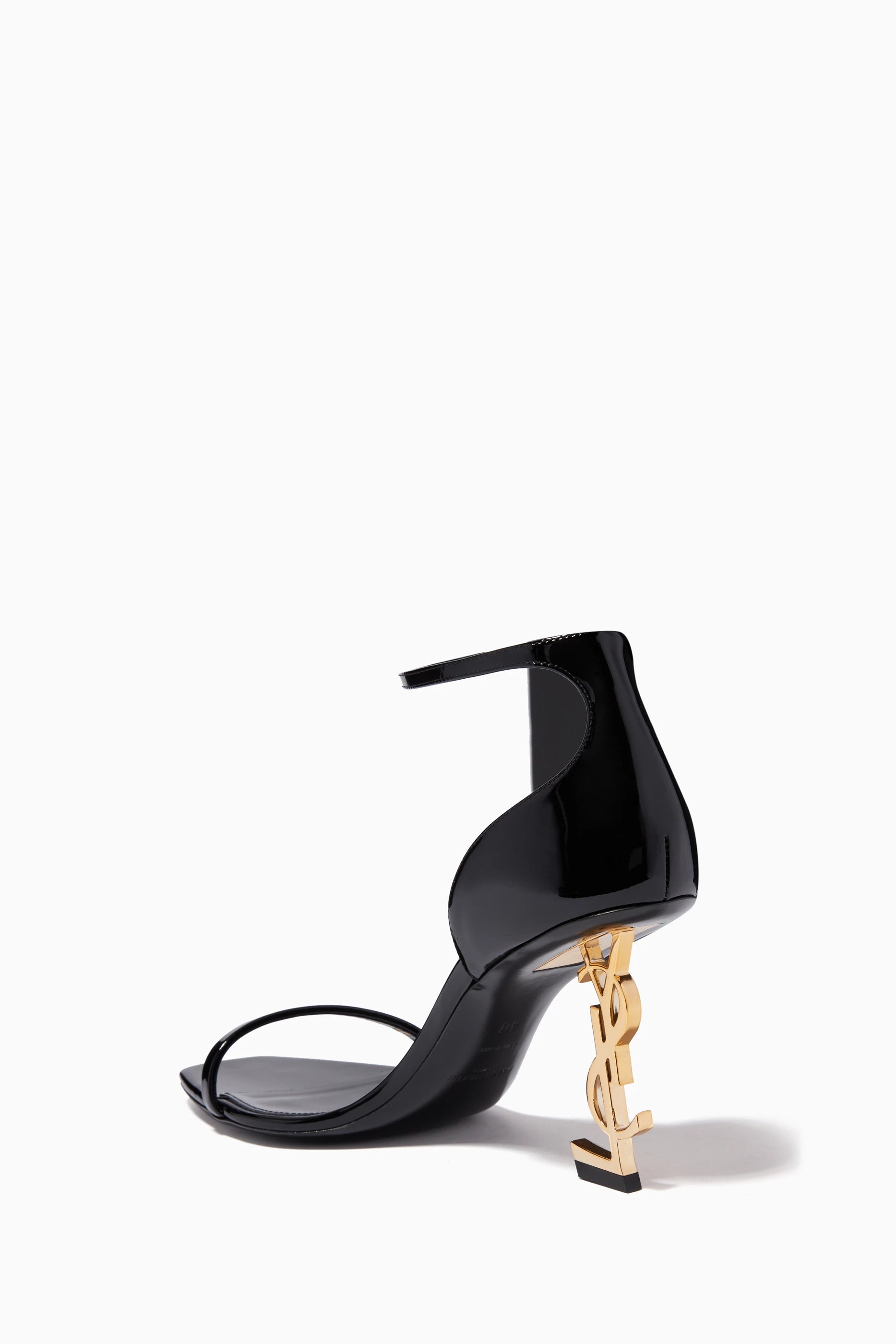 SAINT LAURENT  Opyum 85 Sandals in Patent Leather