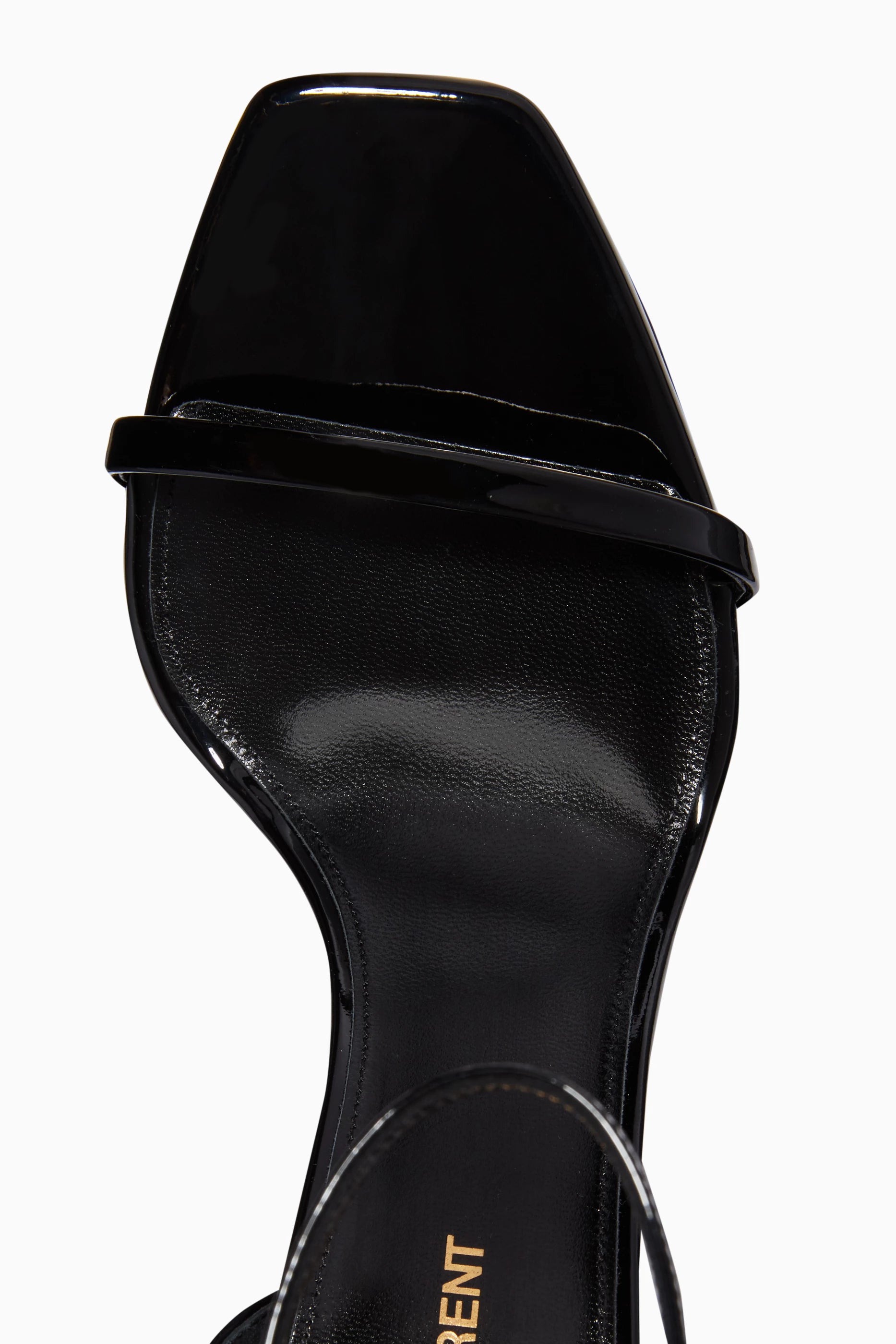 SAINT LAURENT  Opyum 85 Sandals in Patent Leather