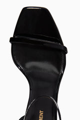 SAINT LAURENT  Opyum 85 Sandals in Patent Leather