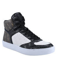 Guess-Logo High-Top Sneakers