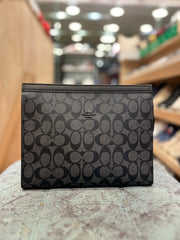 Coach Signature Pouch - Grey