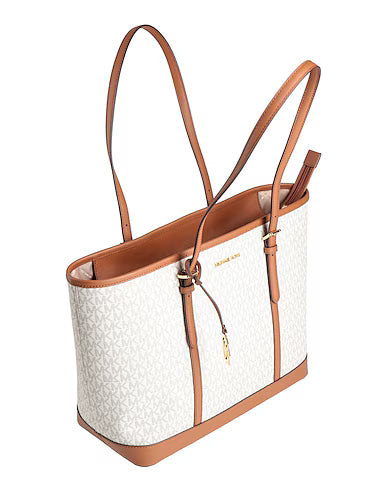 Michael Kors Jet Set Travel Large Logo Tote Bag - Off white (Mirror)