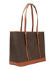 Michael Kors Jet Set Travel Large Logo Tote Bag - Brown (Mirror)