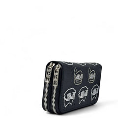 Karl Lagerfeld Rhinestone Icon Wallet – Black (Mirror)