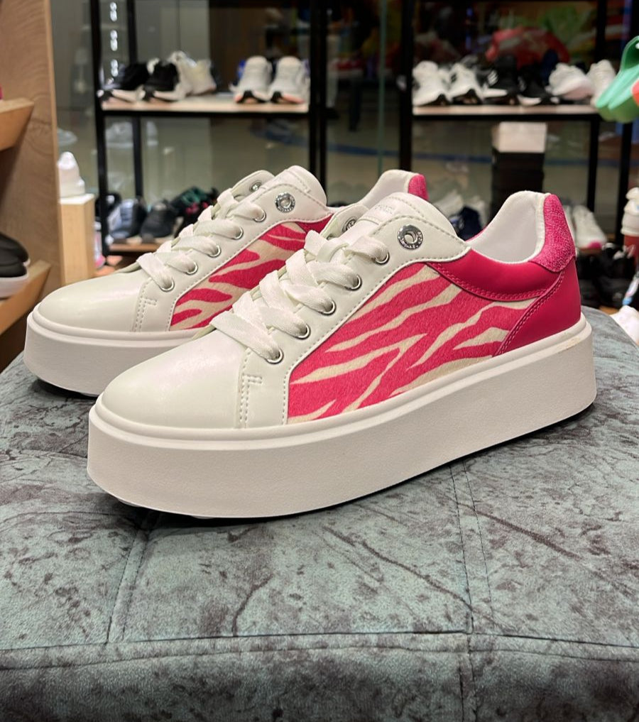 Michael Kors Romey Mixed-Media Platform Sneaker