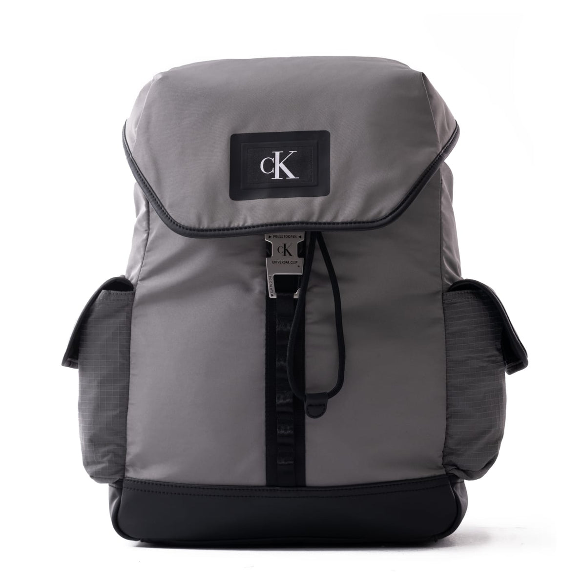 Calvin Klein Industrial Nylon Flap  Backpack Bag