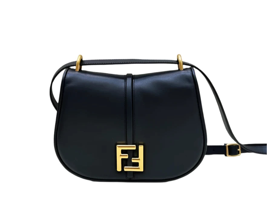 Fendi leather bag /black