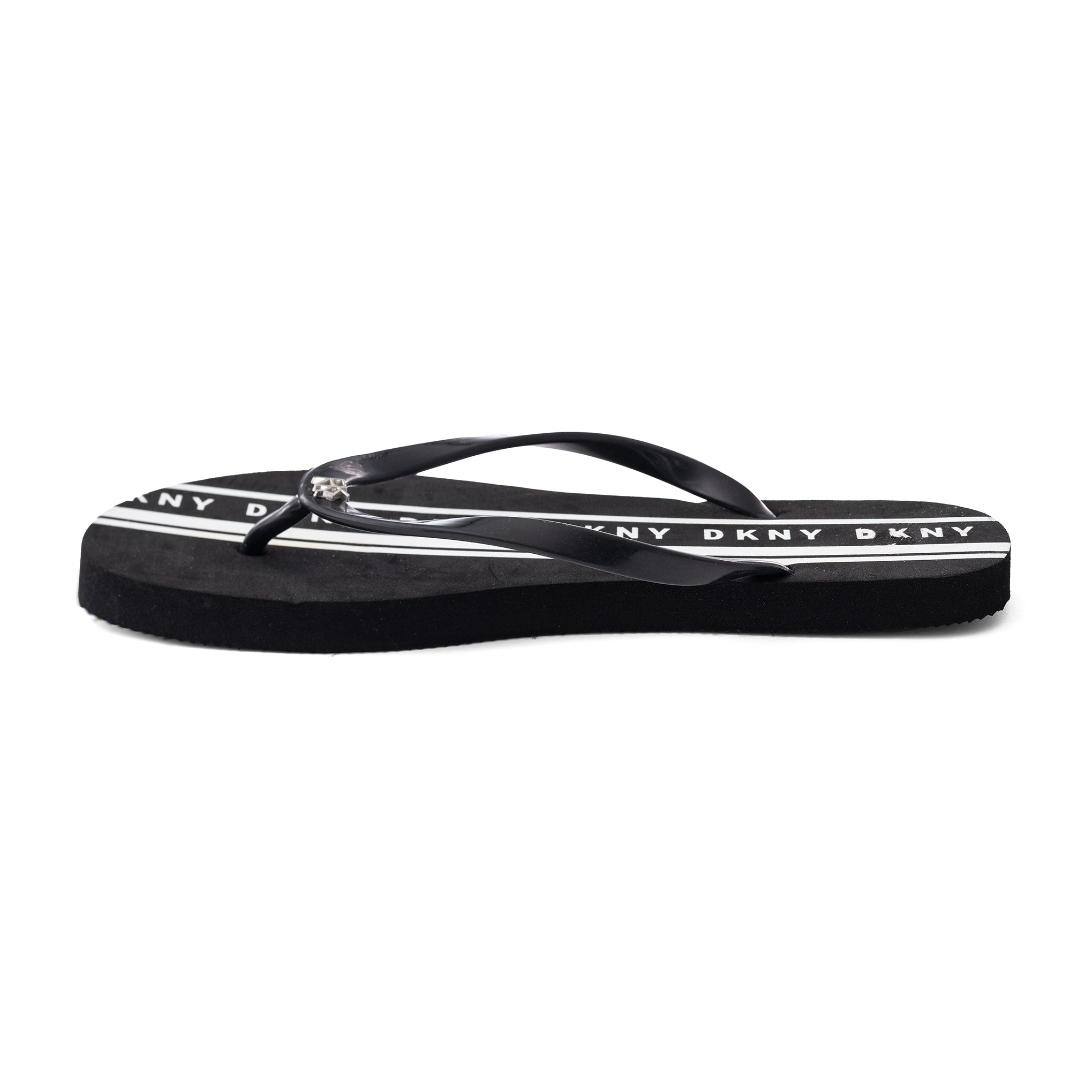 DKNY Black/ White Slipper