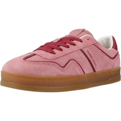 Tommy Jeans Women's The Greenwich sneakers in a pink suede finish.