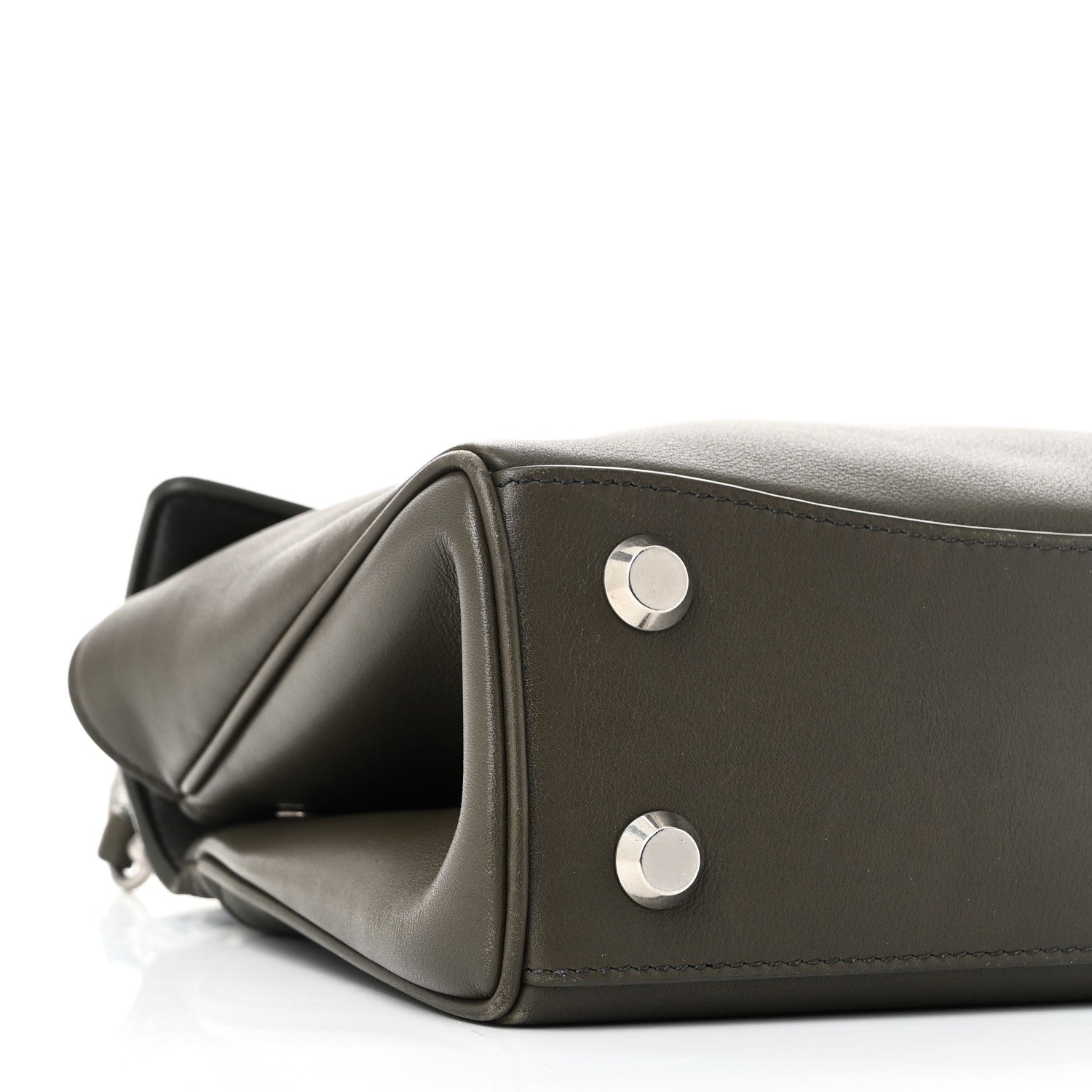 Balenciaga  Natural Smooth Calfskin Mini Rodeo Top Handle Handbag - Black