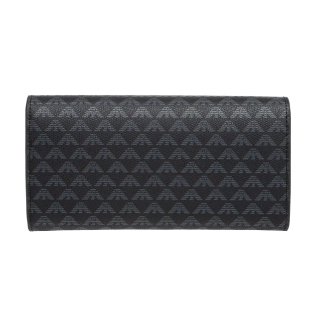 EMPORIO ARMANI MONOGRAM FLAP WALLET