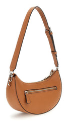 GUESS Nastra Top Zip Shoulder Bag Caramel