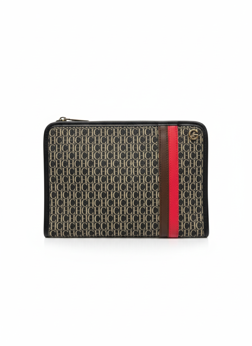CH Carolina Herrera Monogram Emblem Pouch