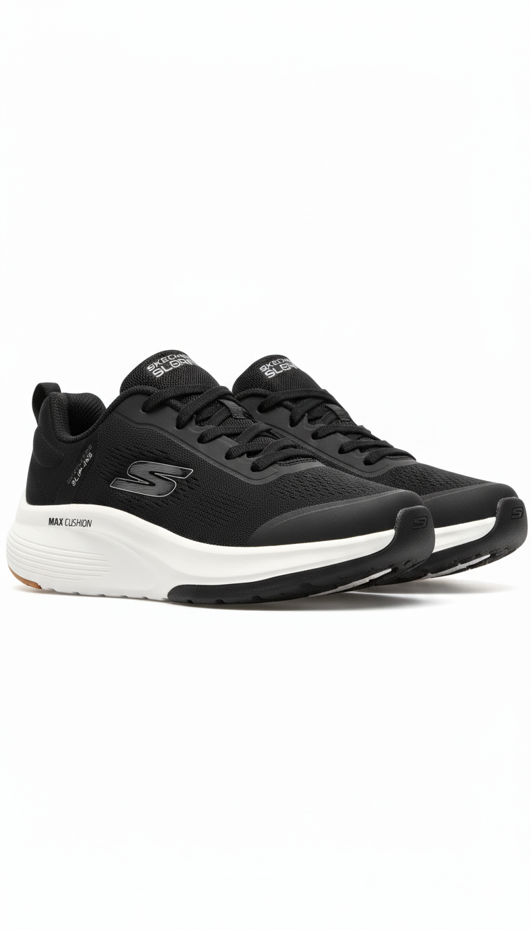 Skechers Slip-ins: Max Cushioning Sneaker - Balck (Mirror)