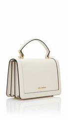 Karl Lagerfeld K/Kuilted Top Handle Bag - White