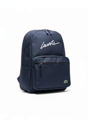 Lacoste Texturised Branded Backpack - Navy