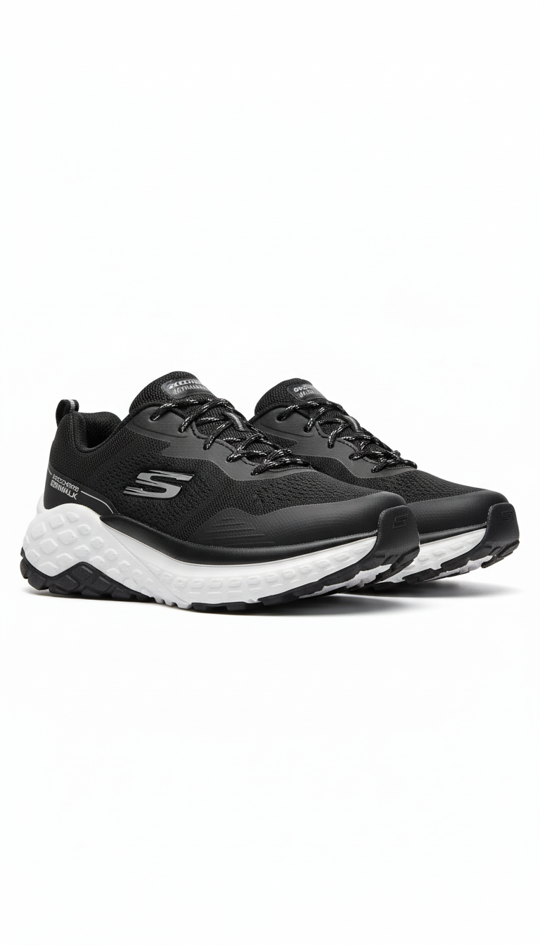 Skechers GO WALK Max Cushioning Sneaker - Black (Mirror)