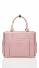 Prada Canvas Tote Bag - Pink
