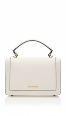 Karl Lagerfeld K/Kuilted Top Handle Bag - White