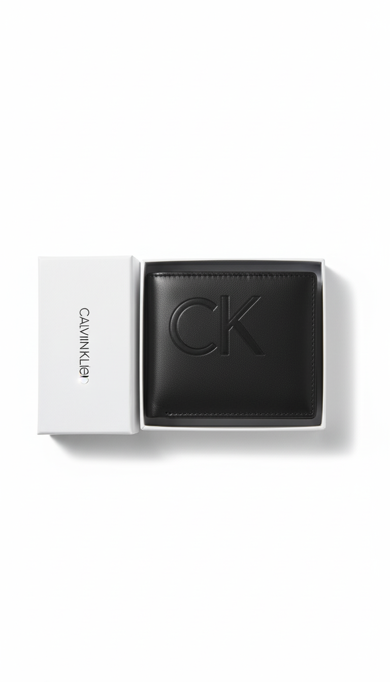 Calvin Klein Large Logo Wallet - Black