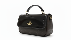 Coach Mini Top Handle Flap Bag - Black