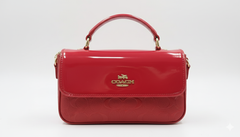 Coach Mini Top Handle Flap Bag - Red