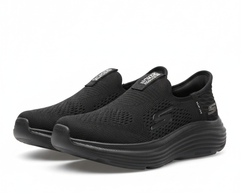 Skechers Hands Free Slip-ins: Max Cushioning - Black (Mirror)