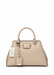 Guess Satchel with Contrast Stitching - Beige