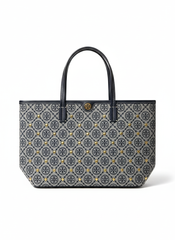 Tory Burch T Monogram Tote Bag - Navy