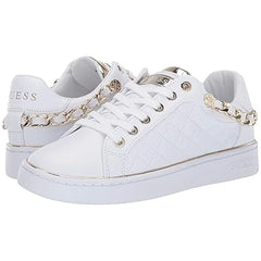 Guess Woman’s 8M Shoes White Gold GWBRISCO-SS New
