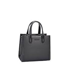 David Jones brand top-handle tote bags displayed on a shelf.