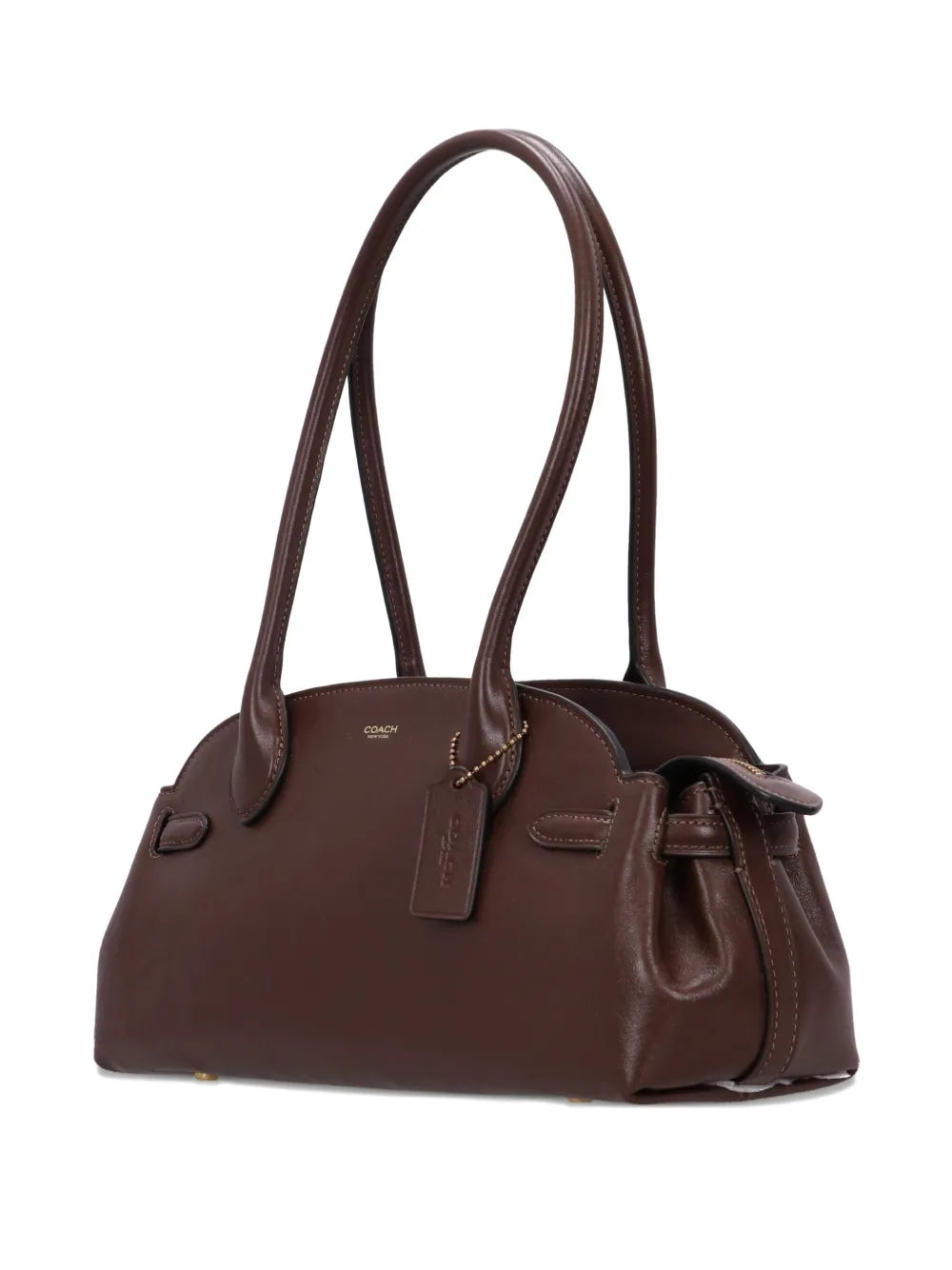 Coach Empire Carryall 34 handbag in maple glazed leather.