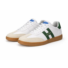 Tommy Hilfiger Berge men's sneakers feature a distinctive white and dark green "H"