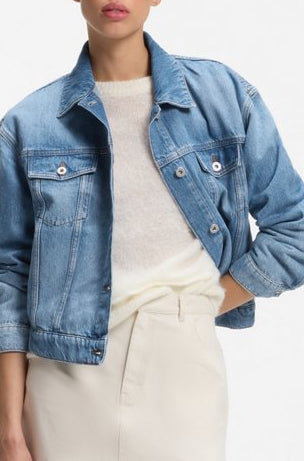 Hugo Boss TRUCKER JACKET IN BLUE DENIM