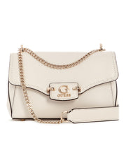 Guess Nastra Convertible Xbody Flap Bag featuring a prominent