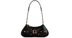 GUESS Mintha Mini Top Zip Shoulder Bag in black
