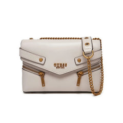 GUESS Trissa Convertible Flap Crossbody Bag featuring gold
