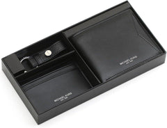 Michael Kors Black Men’S Wallet And Card Holder With Keychain And Gift Box