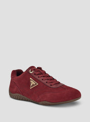 Guess Gabiey sneakers featuring a prominent triangle logo detail on the side.
