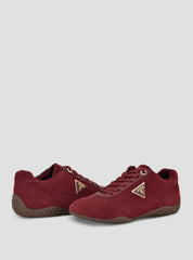 Guess Gabiey sneakers featuring a prominent triangle logo detail on the side.