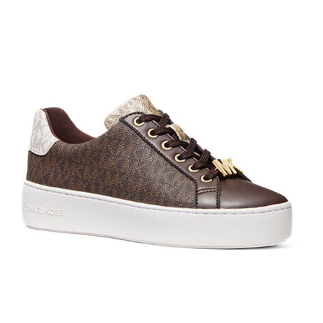 Michael Kors Poppy Color-Block Logo Sneakers Women - BRN