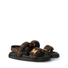 Louis Vuitton LV Sunset Flat Comfort Sandals in signature Monogram
