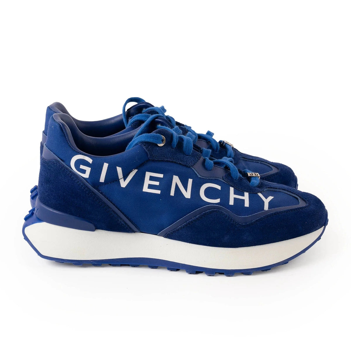 Realove
Givenchy Giv Runner Light 4g-Logo Textile Sneakers / blue