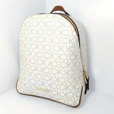 CK Mono Small Backpack White