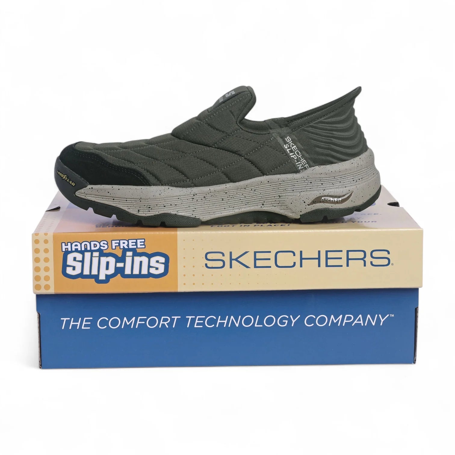 Skechers Arch Fit Slip-Ins – Quilted Comfort Edition MK - Green (Mirror)