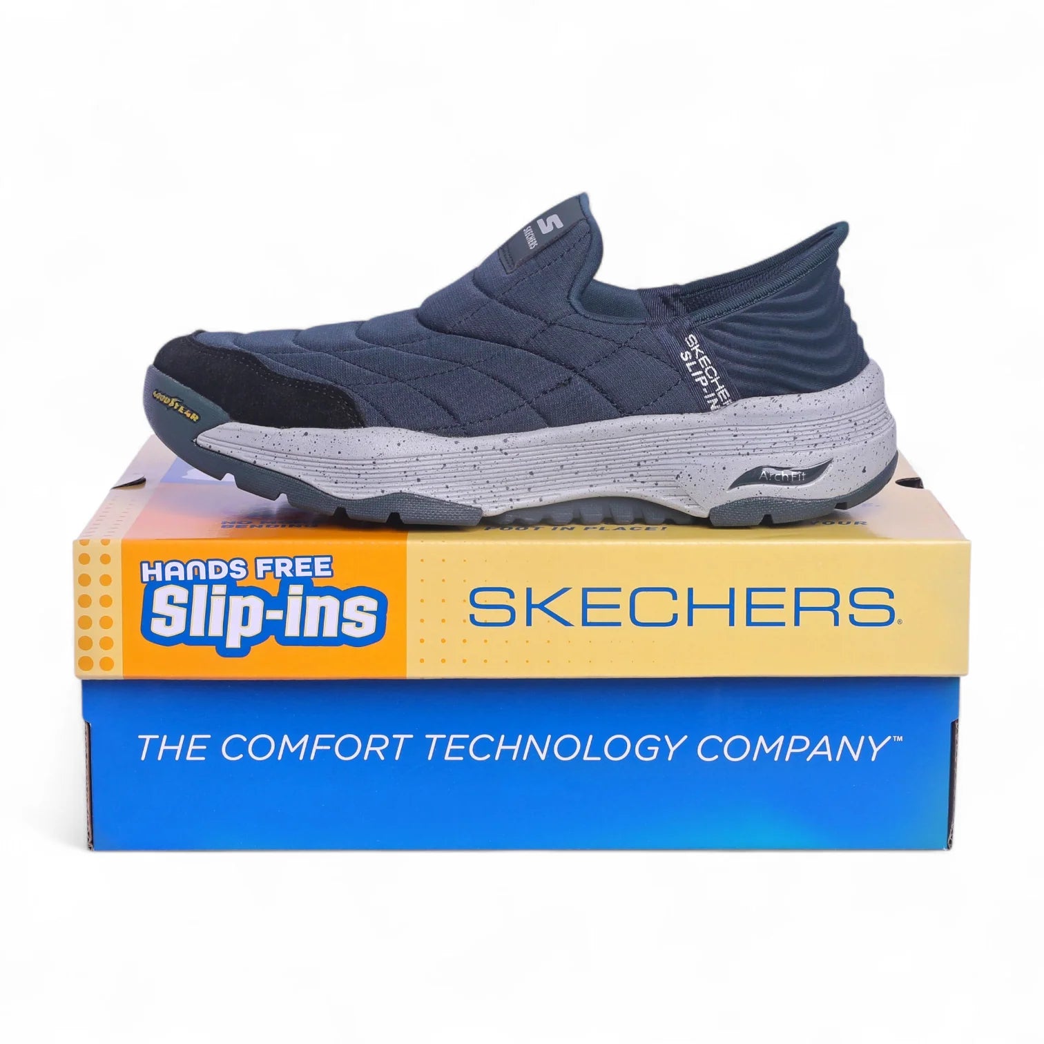 Skechers Arch Fit Slip-Ins – Quilted Comfort Edition MK  - Navy (Mirror)