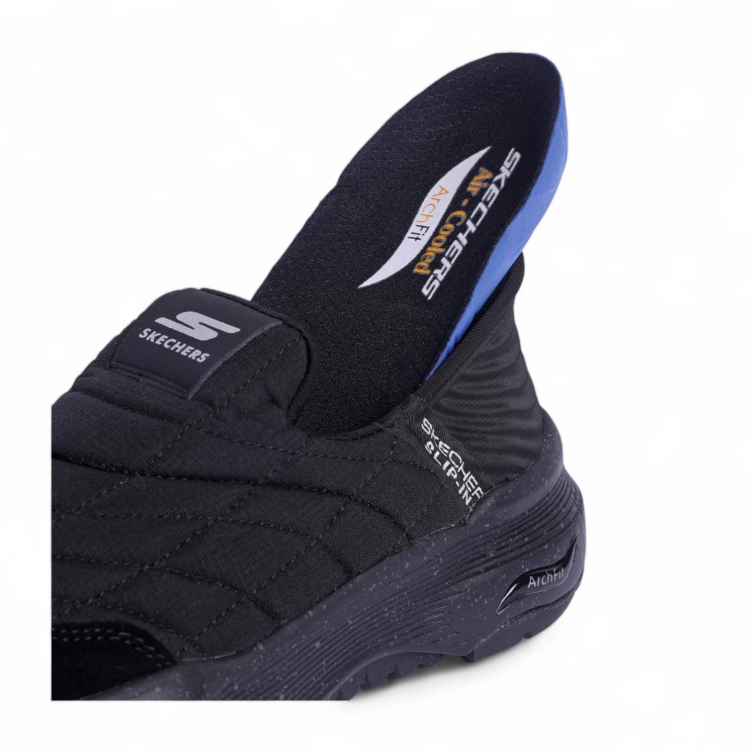 Skechers Arch Fit Slip-Ins – Quilted Comfort Edition MK - Black (Mirror)