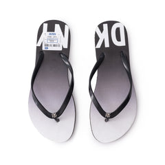 DKNY Ombre Logo Flip Flops - Gery