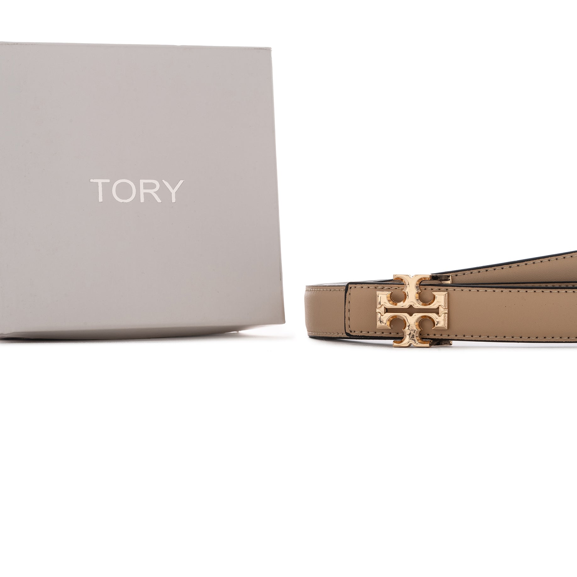 Tory Burch Women's Reversible Logo Belt | Beige